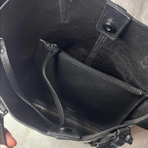 Botkier Hudson Black Leather Tote Bag - Picture 13 of 16
